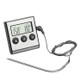 Digital Oven Thermometer Kitchen Food Cooking Meat BBQ Probe Thermometer Timer Water Milk Temperature Cooking Tools