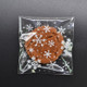 5 Packs Snowflake Christmas Candy Cookie Snack Bag Self-adhesive Gift Bag, Size:7x7cm