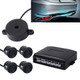 Auto Electromagnetic Back-Up Parking 4 x Sensors, Detecting Distance: 0.3-3m(Black)