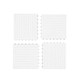 4 PCS Non-slip Shower Mat Bathroom Square PVC Bathmats for Kitchen and Toilet, Size: 30CM x 30CM(White)