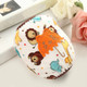 Cartoon Embroidery Pattern Baby Dustproof and Anti-fouling Winter Fleece Cuffs Protective Sleeves(Brown)