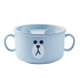 Wheat Binaural Anti-Scalding Child Bowl(Blue)