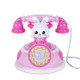 Children Retro Cartoon Telephone Early Education Story Machine Simulation Telephone Toy(Pink)