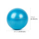 3 PCS Mini Yoga Pilates Ball Explosion-proof PVC Ball Balanced Fitness Gymnastic Exercise Training with Straw, Diameter: 25cm(Blue)