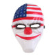 Halloween Mask PVC Halloween Festival Party US Flag Pattern Mask