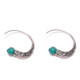 3 PCS Women Carved Big Drop Earrings Retro Silver Spiral Nationality Earring