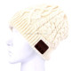 Wavy Textured Knitted Bluetooth Headset Warm Winter Beanie Hat with Mic for Boy & Girl & Adults(Beige)