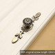 4 PCS 2809 Green Bronze Cabinet Wardrobe Door Drawer Vintage Zinc Alloy Solid Handle, Size: 118mm