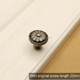 4 PCS 31mm 2808 Green Bronze Cabinet Wardrobe Door Drawer Vintage Zinc Alloy Solid Single Hole Handle