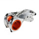 TOSEEK Skull Pattern Road Mountain Bike Ultra-light Handlebar Stem Riser Faucet, Size: -17 Degree, 60mm(Silver)
