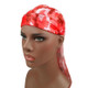 w-8 Camouflage Printing Long-tailed Pirate Hat Turban Cap