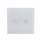 2.4G 2 Buttons Smart Light Wall Switch, Support Alexa / Google Home Voice Control, US Plug