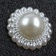 1 Packet Sun Flower Imitation Pearl Patch DIY Mobile Phone Hair Accessories Environmental Protection Patch(Creamy-white)