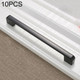 10 PCS 6613C-192 Simple Cabinet Door Handle Drawer Wardrobe Handle (Black)