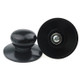 2 PCS Universal Pot Lid Handle Cap Hat Stainless Steel Fitting(Black)