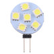 G4 6 LEDs SMD 5050 72LM 6000-6500K Stepless Dimming Energy Saving Light Pin Base Lamp Bulb, DC 12V (White Light)