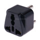 Portable Universal Socket to (Small) South Africa Plug Power Adapter Travel Charger (Black)