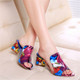 Fashion Wild Thick Bottom Fish Mouth Sandals Slippers, Size:38(Flower Color)