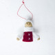 2 PCS Christmas Tree Plush Mini Doll Ornament, Specification: Red White Hat