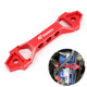Universal Car Short Arch Stainless Steel Battery Tie Down Clamp Bracket, Size: 18.2 x 4.5 x 2cm (Red)