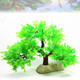 Artificial Tree Plant Grass Figurines Miniatures Aquarium Fish Tank Landscape, Size: 27.0 x 42.0cm(Green)