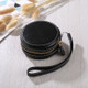 Full Body Camera Zipper PU Leather Case Bag with Hand Strap for Casio TR-M10 / TRM MINI (Black)
