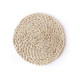 2 PCS Non-slip Natural Corn Woven Thickening Insulated Tea Mat Table Heat-resistant Casserole Mat Round Placemat 22cm