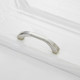 10 PCS 4003_64 Stainless Steel Closet Cabinet Handle Pitch: 64mm (Silver)