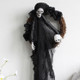 Halloween Ghost Door Hanging Horror Party Hanging Ornaments Haunted House Decoration(Black Ghost)