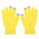 Three Fingers Touch Screen Winter Warm Touch Gloves, Size: 21*13cm, For iPhone, Galaxy, Huawei, Xiaomi, HTC, Sony, LG and other Touch Screen Devices(Yellow)