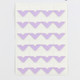 2 PCS Colorful Models Monochrome Simple Corner Stickers Album Accessories Phase Stickers(Purple)