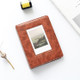 3 inch Colorful Starry Series PU Cover Album Photo Movie Ticket Storage Collection Photo Album Book(Vintage Red Brown)