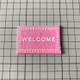 Handmade Simulation Doll House Accessories Welcome Pad Floor Mat Model(Pink )