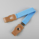 Snap Version Children Weaving Cloth Elastic Force Belt(Blue)