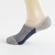 3 Pairs Mesh Breathable Invisible Deodorant Sweat Socks, Size:One Size(Light Grey + Blue)