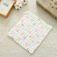 2 PCS Cotton 6-layer Gauze Saliva Towel Seersucker Small Square Scarf(Giraffe)