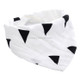 Cotton Multi-layer Printed Double Snap Triangle Scarf Bib Children Saliva Towel(Black Triangle)