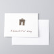 5 PCS Reminiscence Mini Card Wedding Invitation Birthday Greeting Cards(Arc De Triomphe)