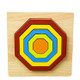 DIY Creative 3D Wooden Puzzle Geometry Shape Puzzle Children Educational Toys(Polygon)