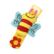 Soft Animal Plush Wrist Rattle Enlightenment Puzzle Baby Toy(Bee)