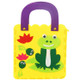 Non-woven Fabric DIY Cartoon Paste Hand Sewing Bag Fabric Bag(Frog)