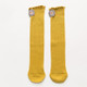 Spring and Autumn Cotton Children High Knee Socks Cute Cartoon Girls Pile Socks(Ginger)