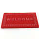 Handmade Simulation Doll House Accessories Welcome Pad Floor Mat Model(Red)