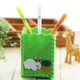 3 PCS Children Handmade Non-woven Fabric 3D Pen Container DIY Toy Baby Creative Toys(Square Green)