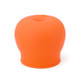 Straw Cup Lid Silicone Leakproof Cup Lid for Children(Orange)