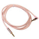 AV01 3.5mm Male to Male Elbow Audio Cable, Length: 1.5m (Rose Gold)