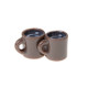 1 Pair 1:12 Doll House Mini Scene Accessories Props Food Play Model Coffee Cup(Brown)