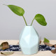 Home Garden Rhombus Pattern Mini Ceramic Vase Wedding Garden Plant Decoration(Blue)