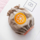 Children Autumn and Winter Short Cartoon Fruit Pattern Anti-fouling Cuffs Protective Sleeves, Size:One Size(Orange)