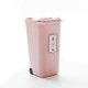 Cute Girly Heart Pink Trash Can Pen Holder Student Desktop Storage Bucket(Beautiful Girl)